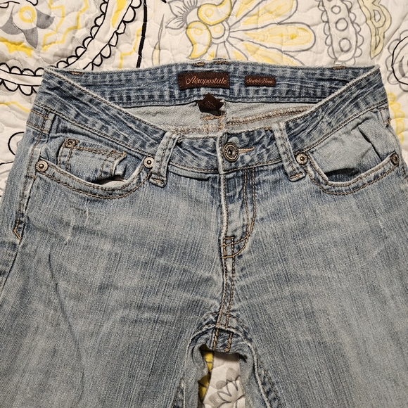 Aeropostale Women's Stretch Boot Jeans - Size 3/4 Short - Picture 5 of 5